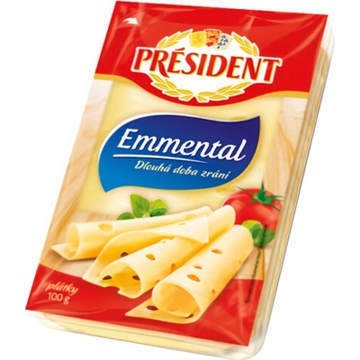 PRÉSIDENT Emmental plátky chlaz 100 g