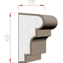 Dekora-Stuck Šambrána 68x35mm 311190