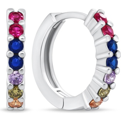 Brilio Silver náušnice EA945WRBW