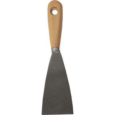TOPTRADE špachtle ocelová 60 mm, dřevěná rukojeť (hobby) (Ocelová čepel • 60 mm • dřevěná rukojeť • náklepový nýt)