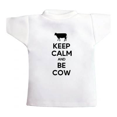 Tričko na láhev Keep calm and be cow