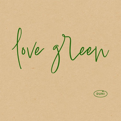 DUNI Servítka bio dsf love zelená na 20x20cm