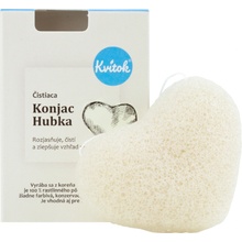 Kvitok Čistiaca hubka Konjac biela