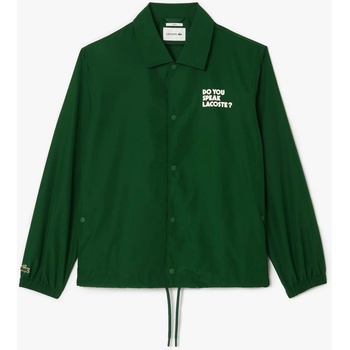 Lacoste Яке Lacoste Lightweight Showerproof Ripstop Coach Jacket - Green