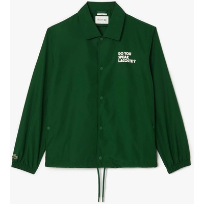 Lacoste Яке Lacoste Lightweight Showerproof Ripstop Coach Jacket - Green