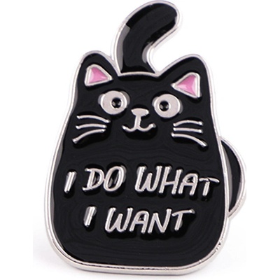 Stoklasa brož odznak kočka 6 černá