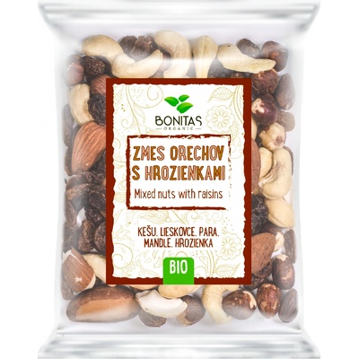 Bonitas Bio Směs ořechů s rozinkami 100 g