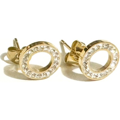 Ornamenti Pozlacené náušnice Small Circle gold SA300139