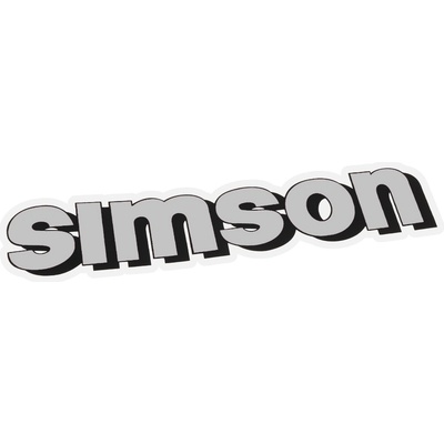 Nálepka nádrže, STŘÍBRNÁ - Simson