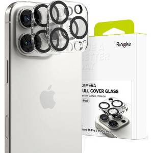 Ringke 2 броя стъклени протектори за камера на iPhone 16 Pro / 16 Pro Max от Ringke Oslona Aparatu - Прозрачни (8809961789731)