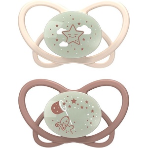 NIP Бебешка залъгалка NIP Green - My Butterfly Night, 0-6 м, 2 броя, бежова/кафява (4000821426146) - baby