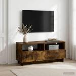vidaXL ТВ стойка 90 x 34.5 x 40 cm Опушен дъб Инженерна дървесина (8011473)