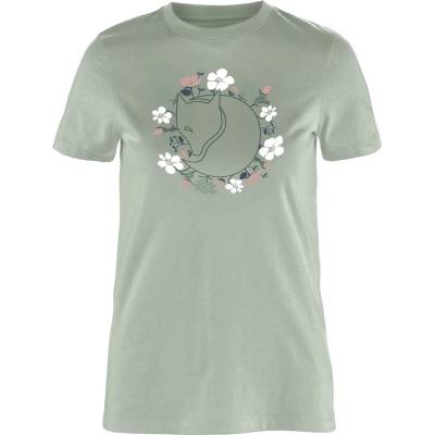 Fjällräven Дамска тениска Fjällräven Women's Fjällblomster Fox T-Shirt - Soft Jade (916-6337-0414)
