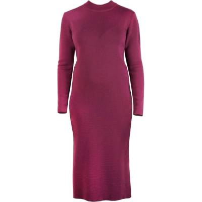 Kama pletené Merino šaty 5048 144 purpurová