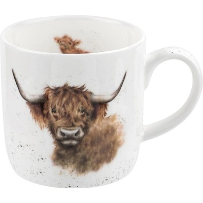Royal Worcester Porcelánový hrnek Wrendale Designs Highland Cow 310 ml