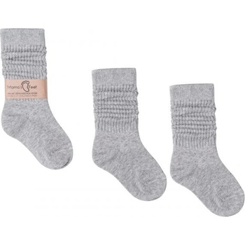 Mama's Feet dětské podkolenky ponožky Grey Dreams šedé