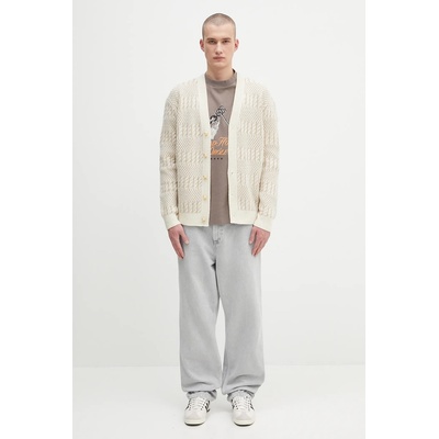 Drôle de Monsieur Вълнена жилетка Drôle de Monsieur Le Cardigan Torsades Bicolore (H.CA160.WO018)