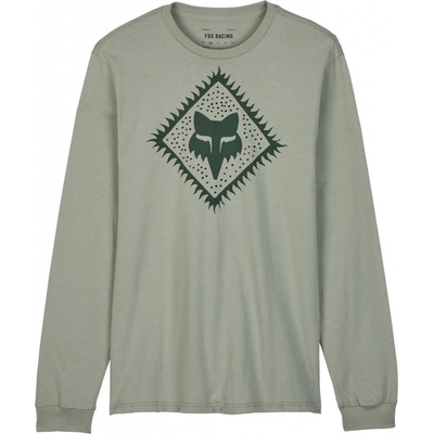 Fox Leo Prem Ls Tee Grey Vintage
