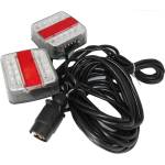  12v led стопове пет функции за ремаркета и колесари с магнит кабел