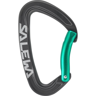 Salewa Карабинер с щифт Salewa Ortles Bent Carabiner Snapgate carabiner - Black / Irish Green - размер One Size (321-0303-0111)