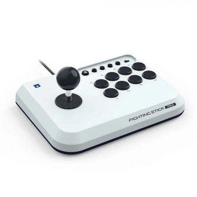 HORI Контролер с кабел Hori Fighting Stick Mini, PlayStation 5, PlayStation 4, Arcade, Бял (HRP422102)