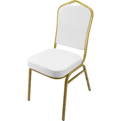 Horecano HORECANO-Кетъринг стол метален WHITE/GOLD 44x49х93cm (HC-66992) (0166992)