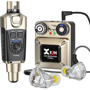 Xvive Безжичен адаптер мониторинг система Xvive U45Т9 + слушалки