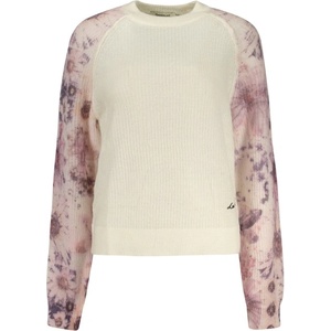 DESIGUAL Дамски пуловер desigual, Размер xl, Цвят Бяло (26wwjf19_bi1001)