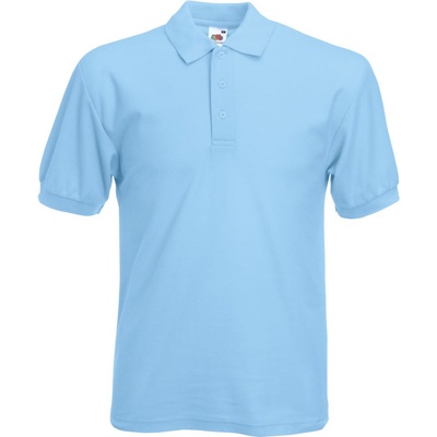 Fruit of the Loom 65/35 pique polo / Мъжка поло тениска с къс ръкав - небесно синя xxl (16340241005)