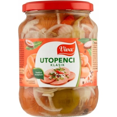 Viva marinované klobásky klasik 670 g – Zboží Dáma