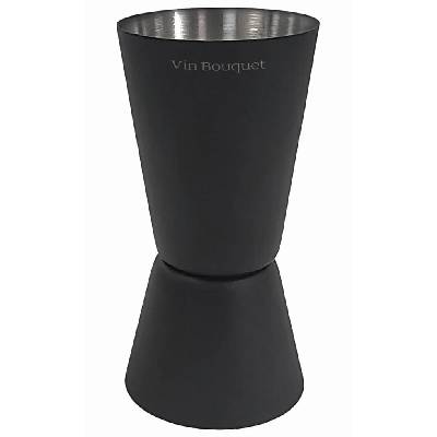 Професионална доза (джигър) за алкохол Vin Bouquet в цвят черен мат - 25/50 мл (VB FIK 1468)