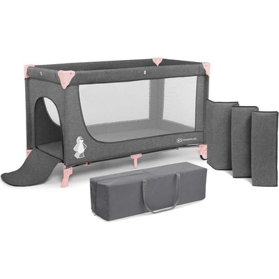 Kinderkraft Cestovná postieľka Joy Pink