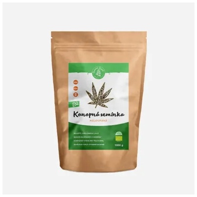 Zelená země Konopná semínka neloupaná BIO 1000 g 1000 g