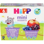 Hipp Био десерт Hipp - Боровинки, нар и ябълки, 6м+, 4 х 100 g (5812) - ozone