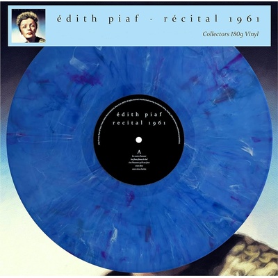 Edith Piaf - Récital 1961 (Blue Marbled Coloured) (LP) (4260494436990)