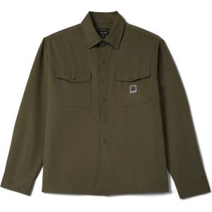 Brixton Мъжка риза с копчета Brixton Journey Lightweight L/S Woven Shirt - Dark Olive - размер XL (033-3013-0114)