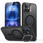 ESR Калъф за iPhone 16 + калъф - ESR Classic Hybrid HaloLock Kickstand - Frosted Black