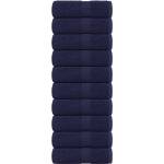 vidaXL Кърпи за гости FROGN 10 бр. тъмносини 30x50 см 360 г/м2 (136781)