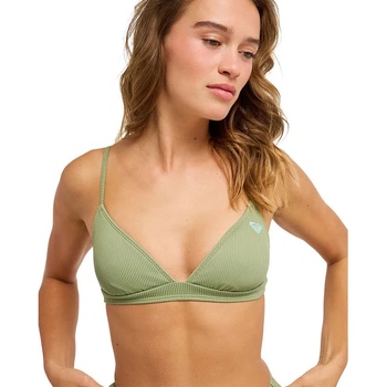 Roxy Love Fixed Triangle bikini top - Green (Oil Green)