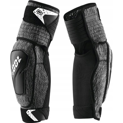 100% Fortis Elbow Guards čierna/sivá