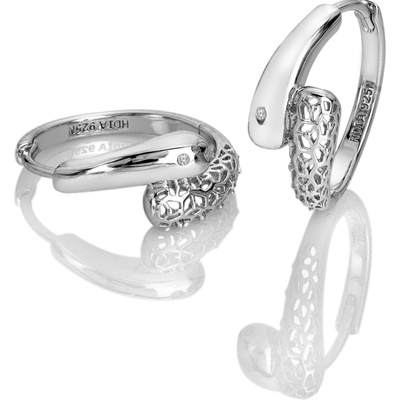 Hot Diamonds Nadčasové strieborné náušnice s diamantmi Aster DE860