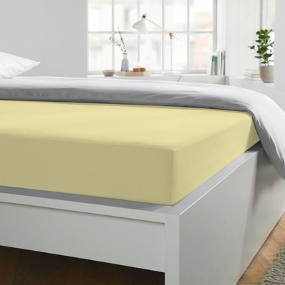 Schlafgut Prostěradlo Jersey 008 kamille elastan 90x190-100x220x30