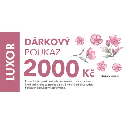 Luxor Elektronický dárkový poukaz 2000 Kč - Květinový