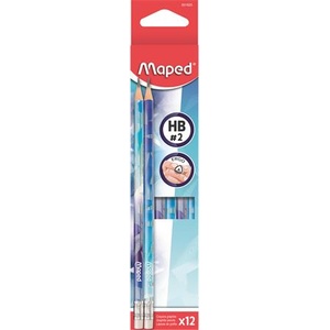 Maped Графитен молив с гума, hb, триъгълен, maped "Арктически лед" 851825 (851825)