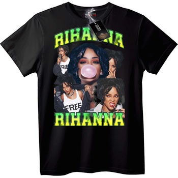 NOONEBRAND Тениска Риана Колаж - 2XL, Black