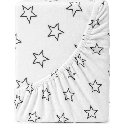 4Home prostěradlo mikroflanel Stars grey 90x200
