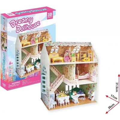CubicFun 3D puzzle Domek „SNŮ“ pro panenky 160 ks – Sleviste.cz