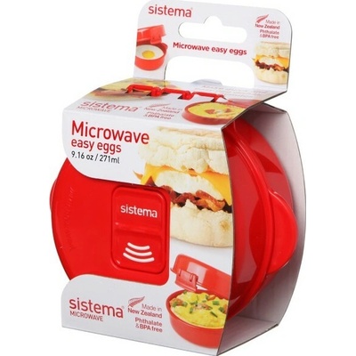 Sistema Microwave Dóza na varenie vajíčok 271 ml červená