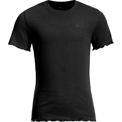 WE Fashion Тениска черно, размер 158-164