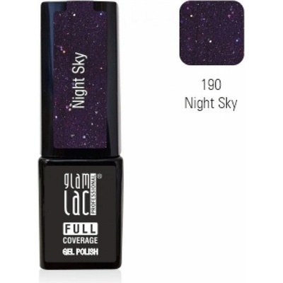 GlamLac Gel lak fialový 190 Night Sky 6 ml